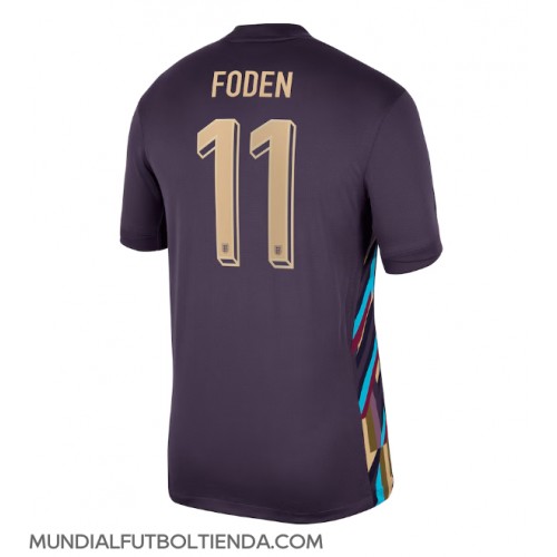 Camiseta Inglaterra Phil Foden #11 Segunda Equipación Replica Eurocopa 2024 mangas cortas